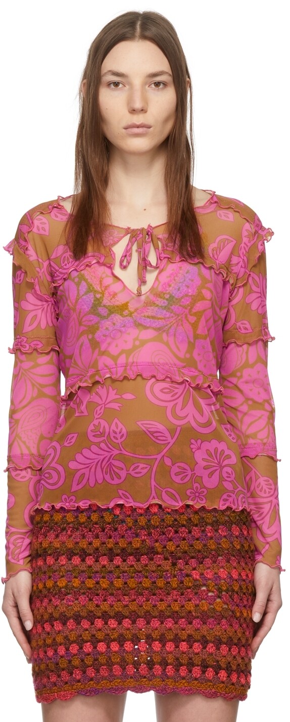 Розовая комбинированная сетчатая футболка Paradisiac Anna Sui, Розовый, Розовая комбинированная сетчатая футболка Paradisiac Anna Sui
Розовая комбинированная сетчатая футболка Paradisiac Anna Sui, Розовый, Розовая комбинированная сетчатая футболка Paradisiac Anna Sui