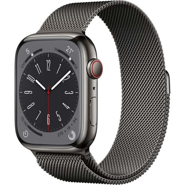 Умные часы Apple Watch Series 8 (GPS + Cellular), 45 мм, Graphite Stainless Steel Case/Graphite Milanese Loop - One Size, Черный, Умные часы Apple Watch Series 8 (GPS + Cellular), 45 мм, Graphite Stainless Steel Case/Graphite Milanese Loop - One Size
Умные часы Apple Watch Series 8 (GPS + Cellular), 45 мм, Graphite Stainless Steel Case/Graphite Milanese Loop - One Size, Черный, Умные часы Apple Watch Series 8 (GPS + Cellular), 45 мм, Graphite Stainless Steel Case/Graphite Milanese Loop - One Size