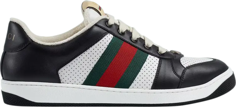 Кроссовки Gucci Screener Black White, черный 
Кроссовки Gucci Screener Black White, черный