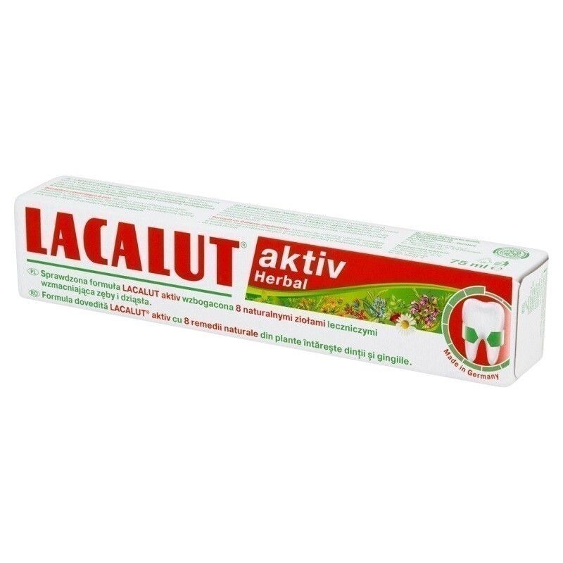 Lacalut Aktiv Herbal Зубная паста, 75 ml
Lacalut Aktiv Herbal Зубная паста, 75 ml