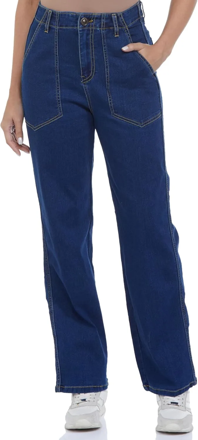 Прямые джинсы для женщин с высокой посадкой, Stretch, Enzyme Wash INKD
Прямые джинсы для женщин с высокой посадкой, Stretch, Enzyme Wash INKD