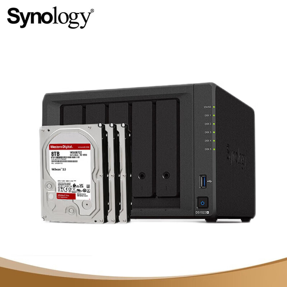 Сетевое хранилище Synology DS1522+ 5-дисковое с Western Digital Red WD80EFZZ 8 ТБ
Сетевое хранилище Synology DS1522+ 5-дисковое с Western Digital Red WD80EFZZ 8 ТБ