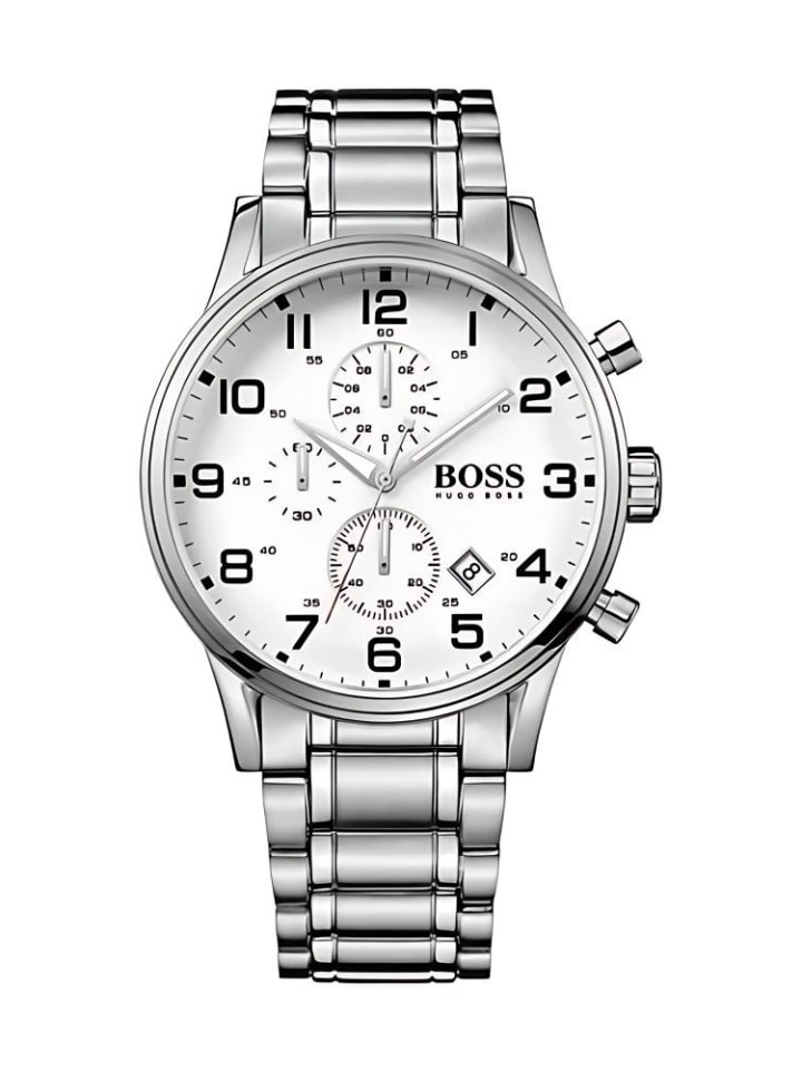 Наручные часы Aeroliner Model HB1513182 с браслетом из нержавеющей стали Hugo Boss
Наручные часы Aeroliner Model HB1513182 с браслетом из нержавеющей стали Hugo Boss