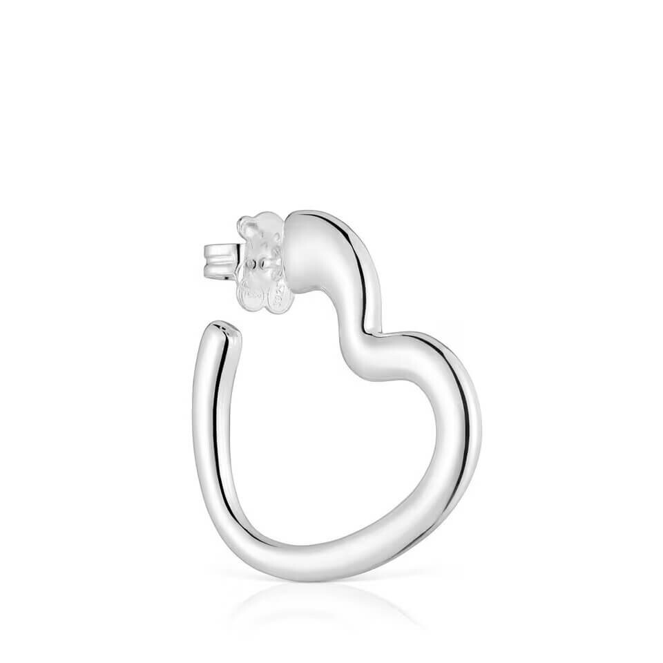 Серьга-кольцо одинарная Tous My Other Half, серебро 
Серьга-кольцо одинарная Tous My Other Half, серебро