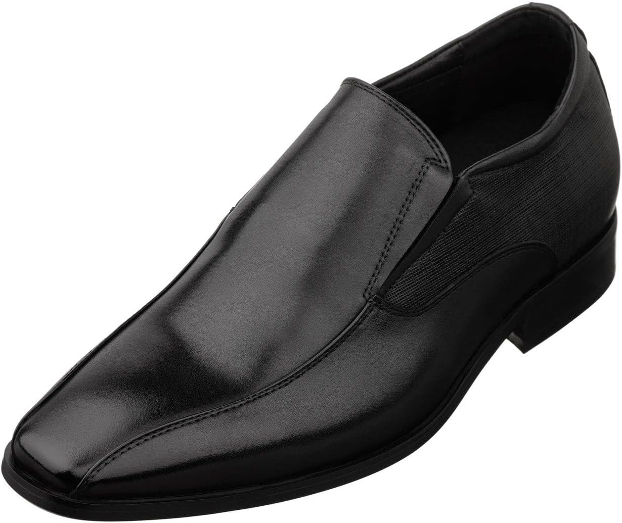 Мужские невидимые туфли-лифтеры TOTO - черные кожаные слипоны для официального стиля - прибавка роста 6 см - Y6361 - размер 6,5 D(M) US
Мужские невидимые туфли-лифтеры TOTO - черные кожаные слипоны для официального стиля - прибавка роста 6 см - Y6361 - размер 6,5 D(M) US