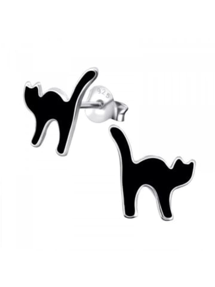 Alexander York Серьги-гвоздики в виде черной кошки из серебра 925 пробы, комплект из 2 штук
Alexander York Серьги-гвоздики в виде черной кошки из серебра 925 пробы, комплект из 2 штук