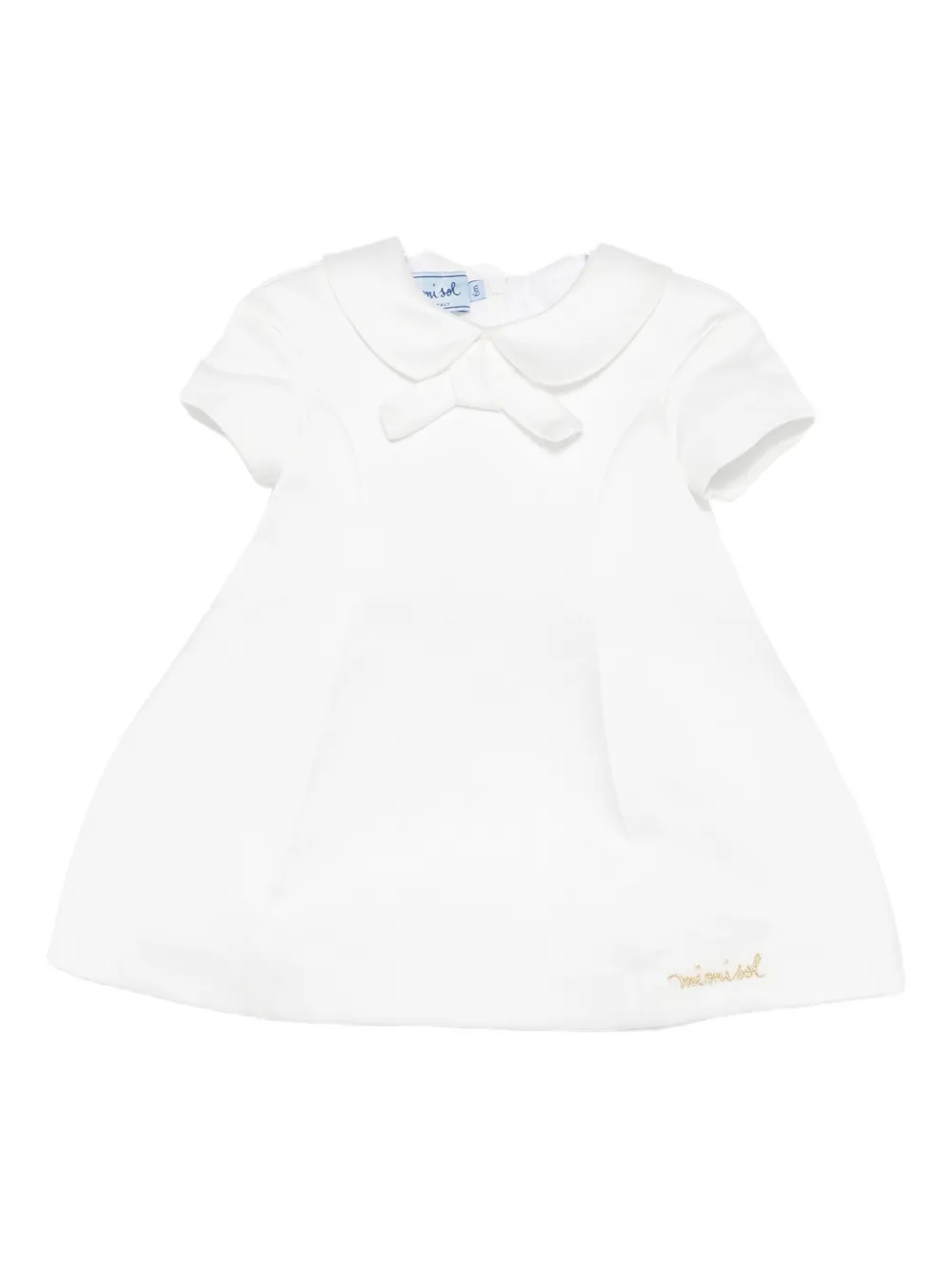 Платье с вышивкой и воротником Mi Mi Sol, белый 
Платье с вышивкой и воротником Mi Mi Sol, белый
