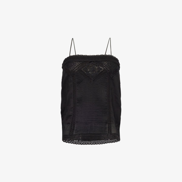 Топ Isabel Marant Etoile Gaelia с кружевной отделкой, черный
Топ Isabel Marant Etoile Gaelia с кружевной отделкой, черный