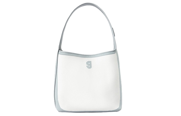 Сумка-ведро из ткани на плечо женская белая/синяя/черная/фиолетовая/голубая/сине-фиолетовая/градиентная желтая KUNOGIGI, многослойная синяя