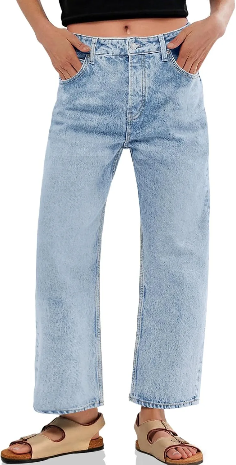 Cicy Bell женские мешковатые джинсы boyfriend широкие клеш винтажные mid rise укороченные
Cicy Bell женские мешковатые джинсы boyfriend широкие клеш винтажные mid rise укороченные