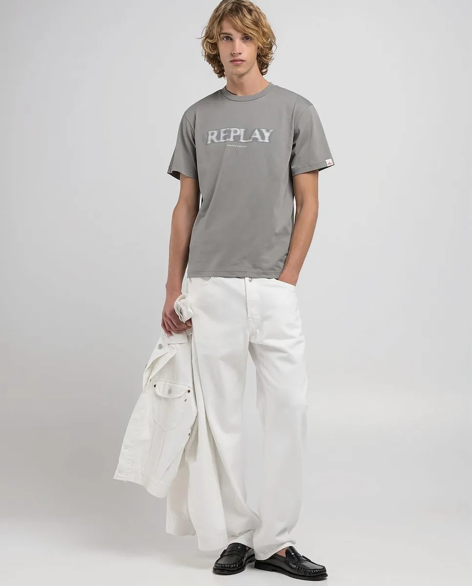 Мужская футболка с коротким рукавом и круглым вырезом Replay, серый
Мужская футболка с коротким рукавом и круглым вырезом Replay, серый