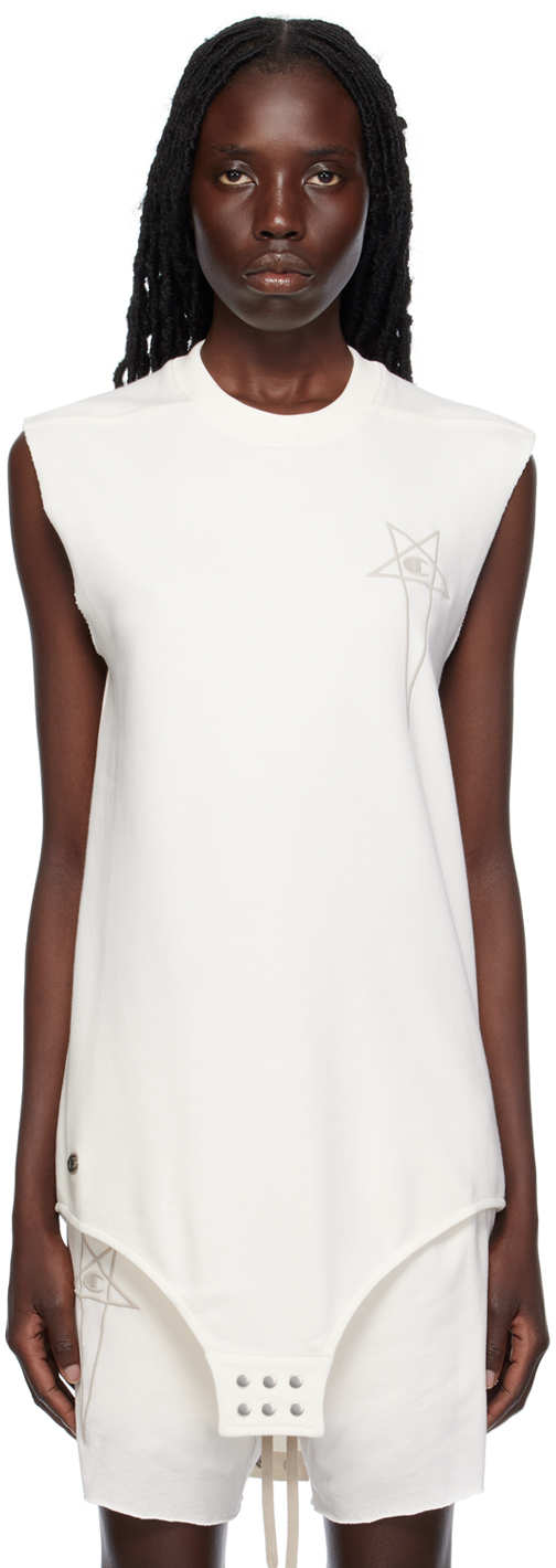 Белая майка Champion Edition SL Rick Owens 
Белая майка Champion Edition SL Rick Owens