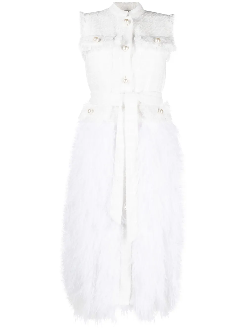 Платье миди с перьями Huishan Zhang, белый
Платье миди с перьями Huishan Zhang, белый