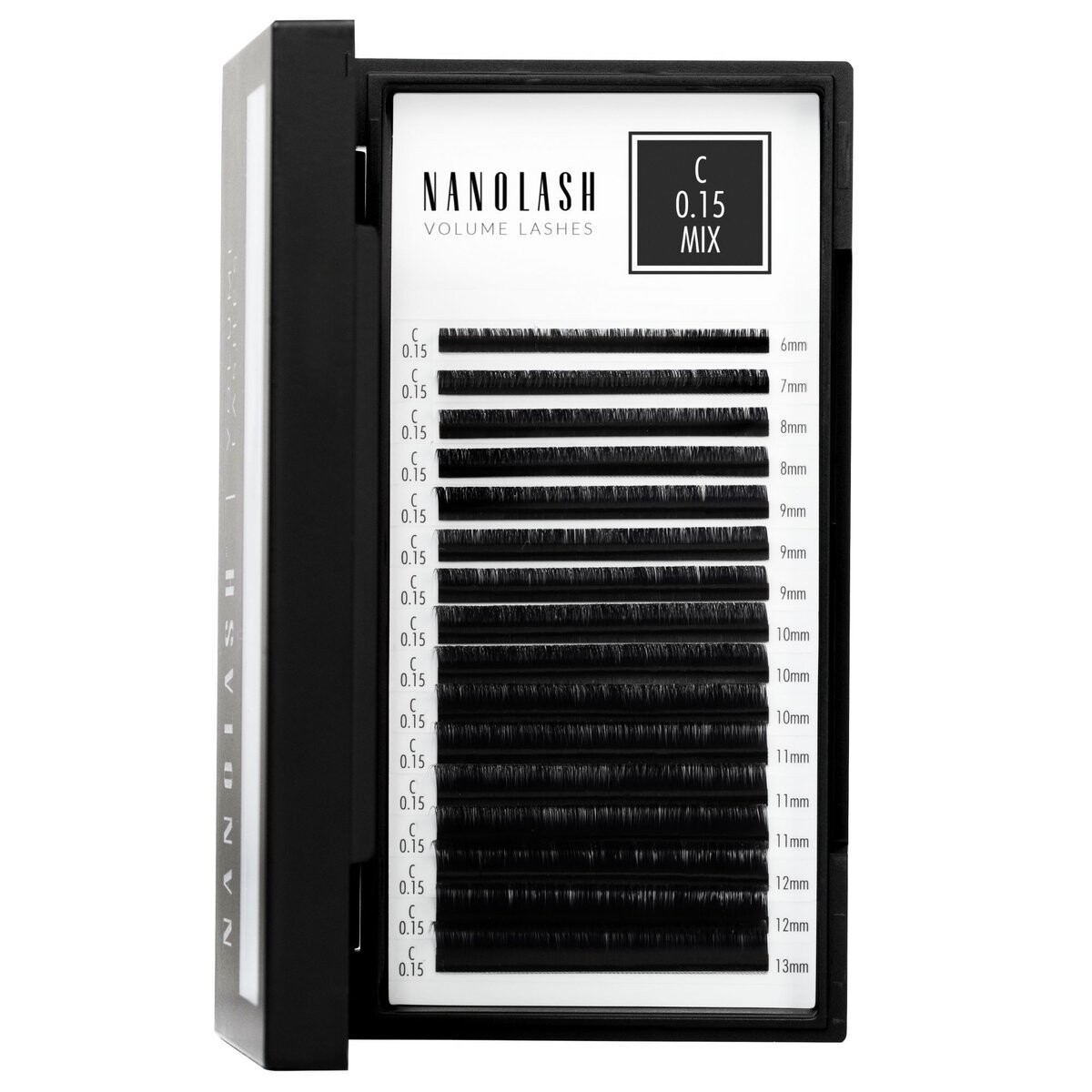 Nanolash Накладные ресницы для наращивания - 0,15 C локон микс 6-13мм 16 полосок
Nanolash Накладные ресницы для наращивания - 0,15 C локон микс 6-13мм 16 полосок