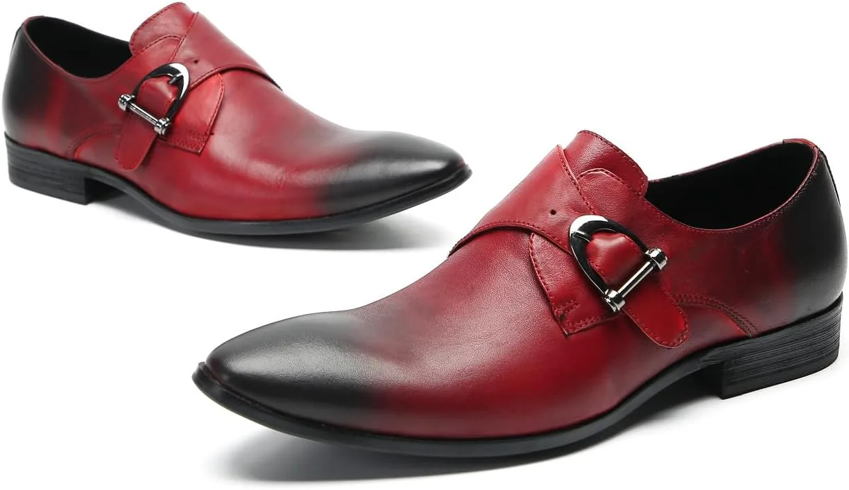 Мужские лоферы Santimon, формальные и повседневные, из натуральной кожи, с ремешком-монком, модные, удобные, для бизнеса и повседневной носки, мокасины, для выпускного, свадьбы, под смокинг, малиновый
Мужские лоферы Santimon, формальные и повседневные, из натуральной кожи, с ремешком-монком, модные, удобные, для бизнеса и повседневной носки, мокасины, для выпускного, свадьбы, под смокинг, малиновый