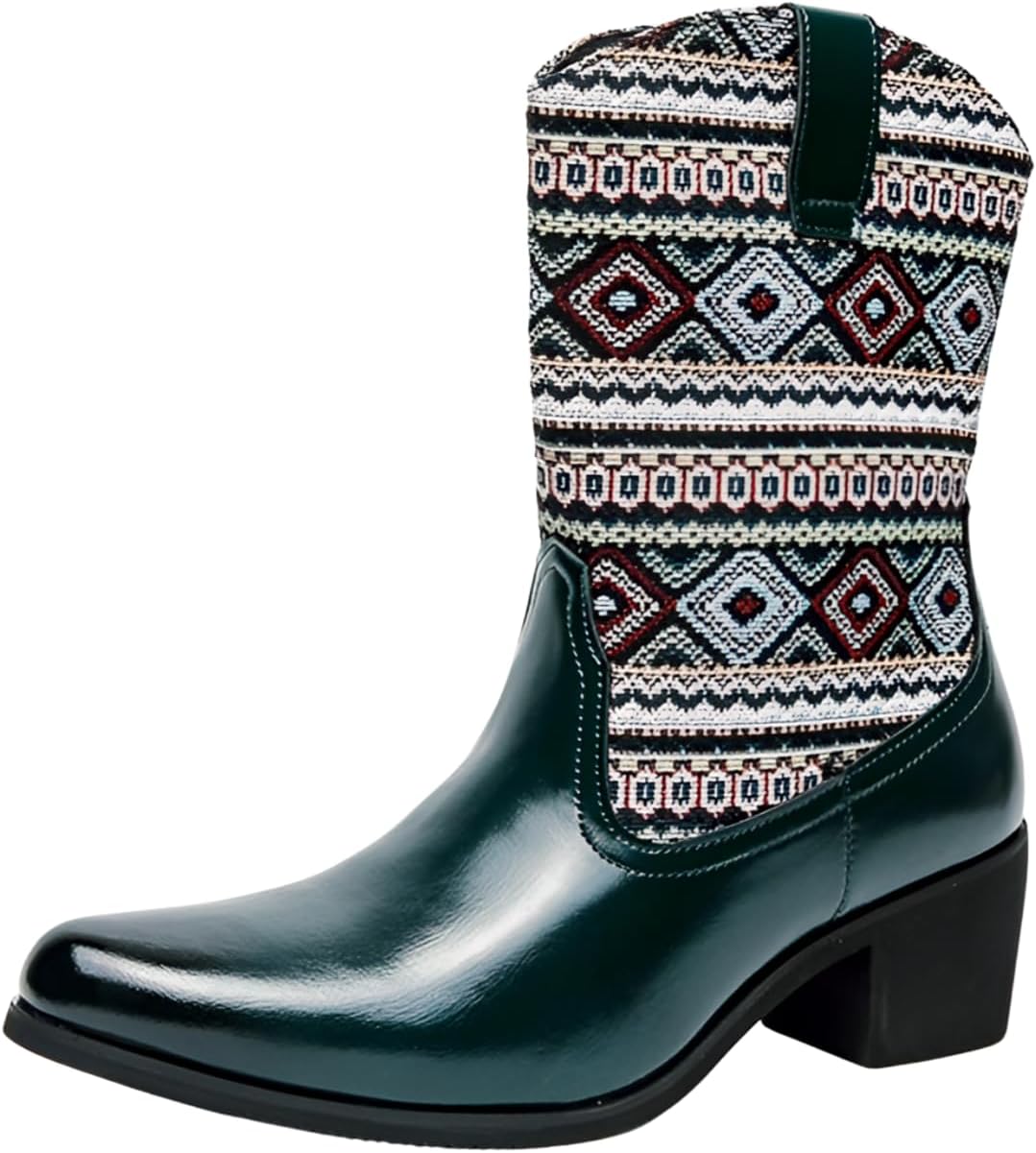 Кожаные ковбойские сапоги Santimon в западном стиле, ретро с вышивкой, классические модные сапоги, застегивающиеся без шнурков, с противоскользящей подошвой, зеленый
Кожаные ковбойские сапоги Santimon в западном стиле, ретро с вышивкой, классические модные сапоги, застегивающиеся без шнурков, с противоскользящей подошвой, зеленый