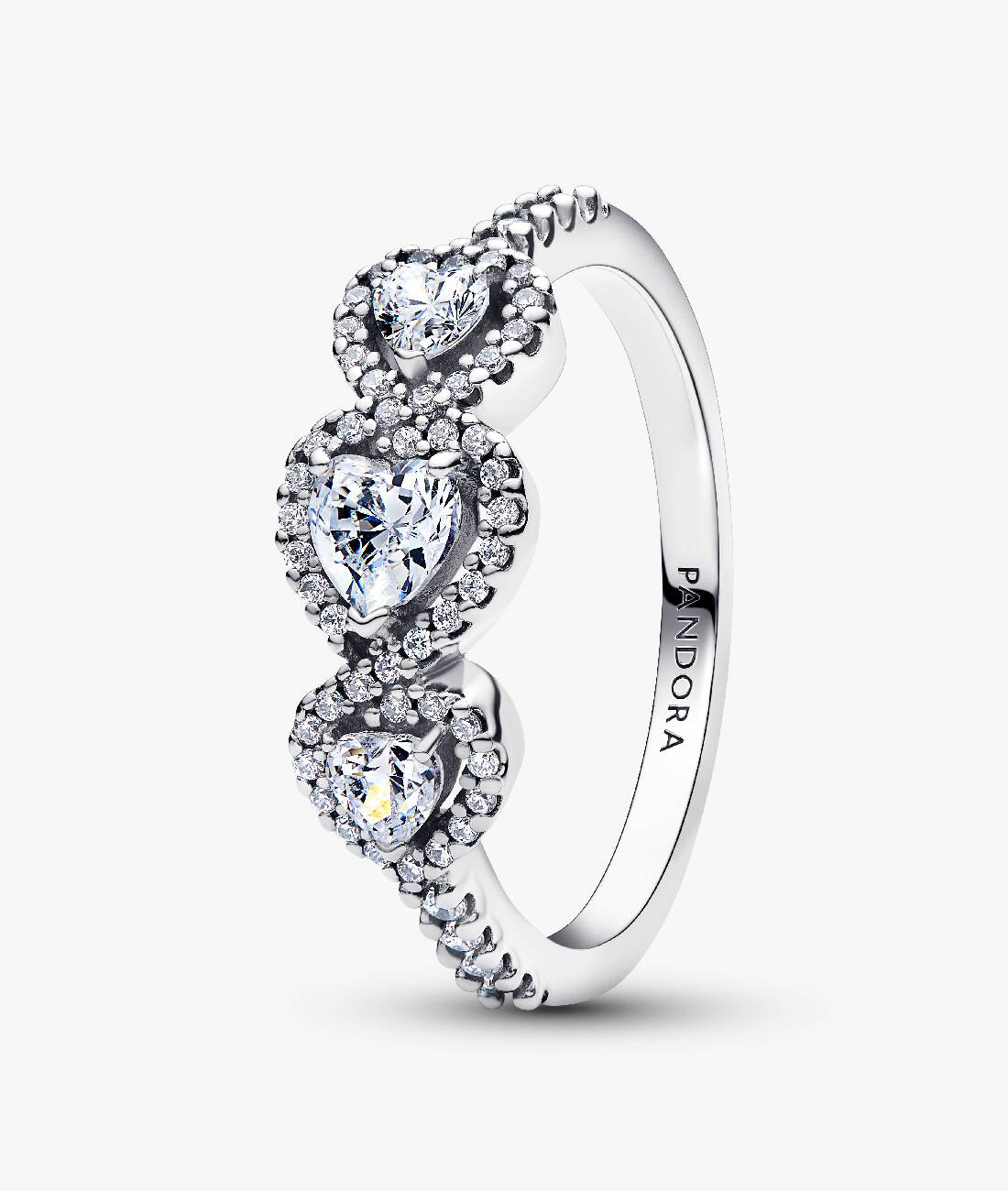 Кольцо Pandora Halo Heart Trilogy, серебро
Кольцо Pandora Halo Heart Trilogy, серебро