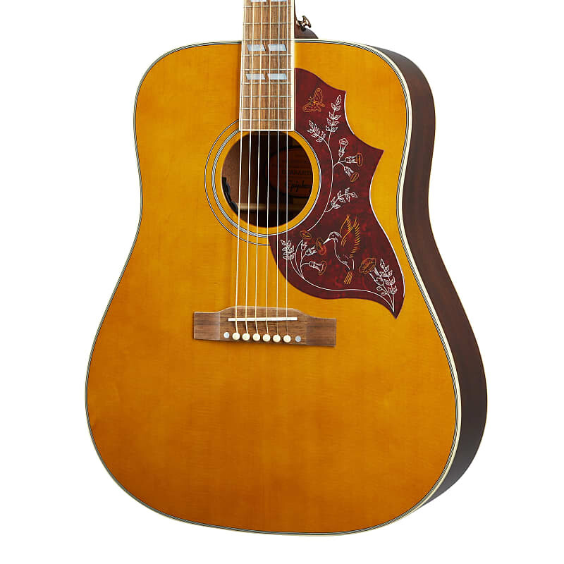 Акустическая электрогитара Epiphone Master Hummingbird, состаренный натуральный античный глянец Masterbilt Hummingbird
Акустическая электрогитара Epiphone Master Hummingbird, состаренный натуральный античный глянец Masterbilt Hummingbird