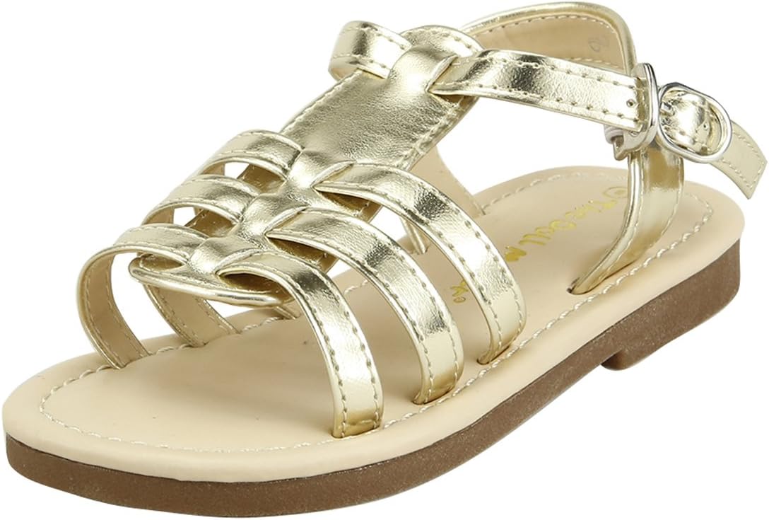 Сандалии с открытым носком и ремешком от The Doll Maker, золотой
Сандалии с открытым носком и ремешком от The Doll Maker, золотой