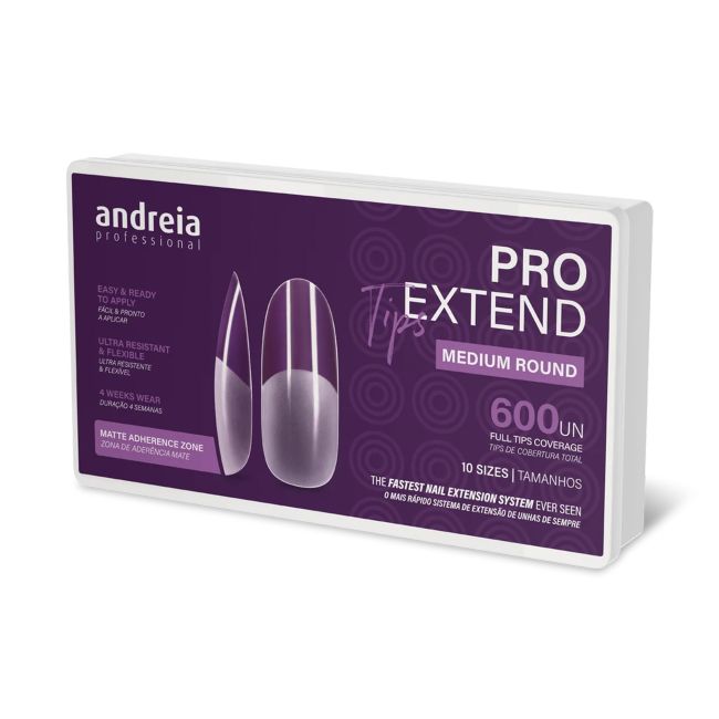 Накладные ногти Pro extend, средние, круглые (600 шт.) Andreia
Накладные ногти Pro extend, средние, круглые (600 шт.) Andreia