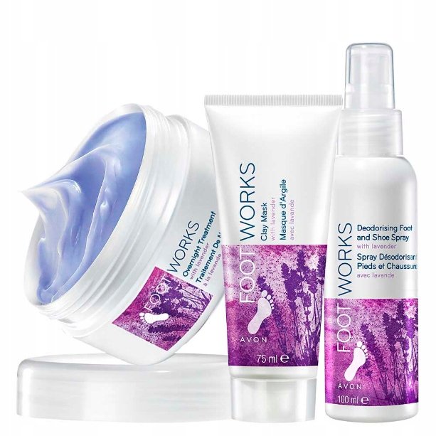 Набор косметики для ног AVON Lavender Foot Cosmetics Set 3in1 Лаванда крем, маска, спрей
Набор косметики для ног AVON Lavender Foot Cosmetics Set 3in1 Лаванда крем, маска, спрей