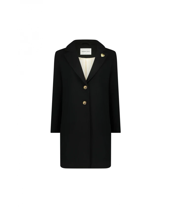 Классическое пальто с булавкой в виде сердечка Fabienne Chapot, черный
Классическое пальто с булавкой в виде сердечка Fabienne Chapot, черный