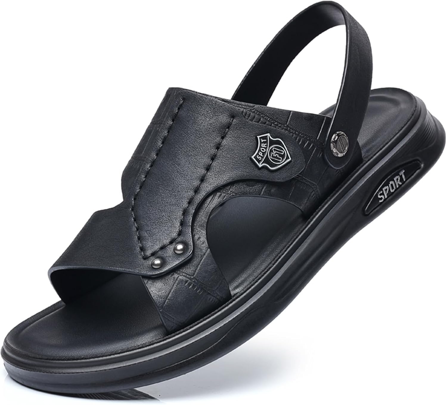 Мужские спортивные сандалии Abborora на открытом воздухе из натуральной кожи с открытым носком для пляжа, черный
Мужские спортивные сандалии Abborora на открытом воздухе из натуральной кожи с открытым носком для пляжа, черный