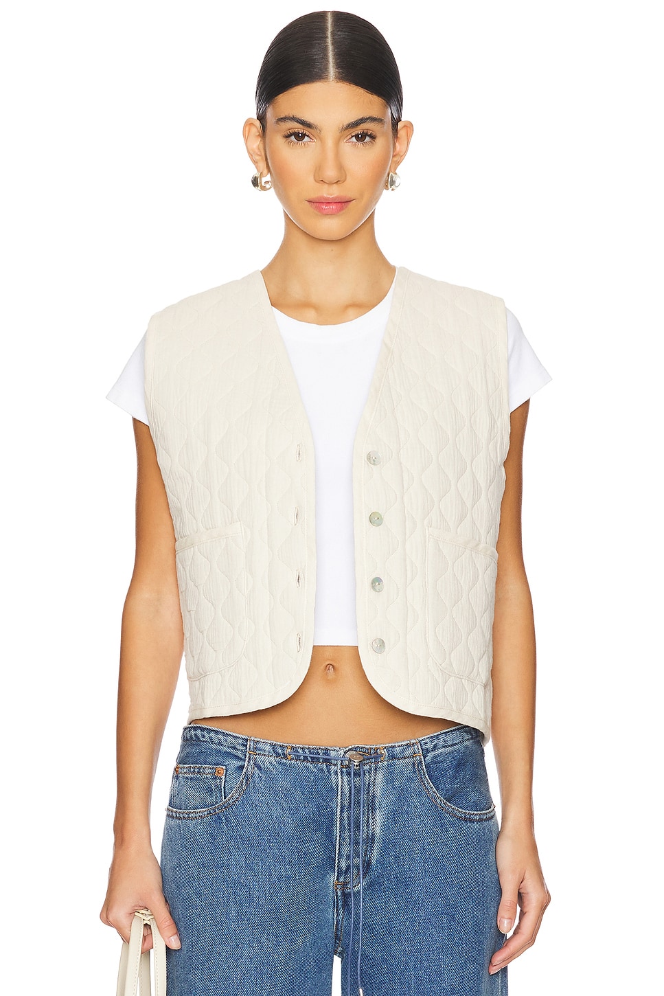 Стеганый жилет Donni., бежевый 
Стеганый жилет Donni., бежевый