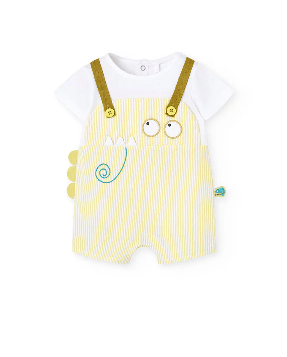 Комбинезон для мальчиков с эффектом 2-в-1 из хлопка с полосатым принтом Boboli, зеленый
Комбинезон для мальчиков с эффектом 2-в-1 из хлопка с полосатым принтом Boboli, зеленый