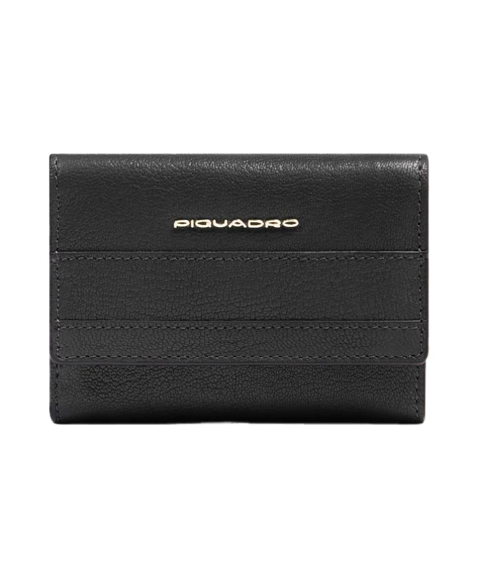 Трехсекционный кошелек Piquadro, черный
Трехсекционный кошелек Piquadro, черный