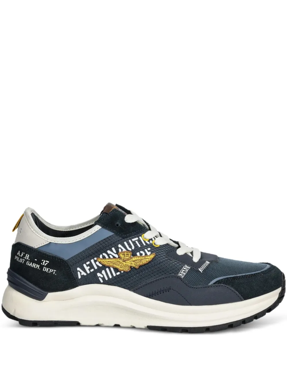 Кроссовки с вышитым логотипом Aeronautica Militare, синий
Кроссовки с вышитым логотипом Aeronautica Militare, синий