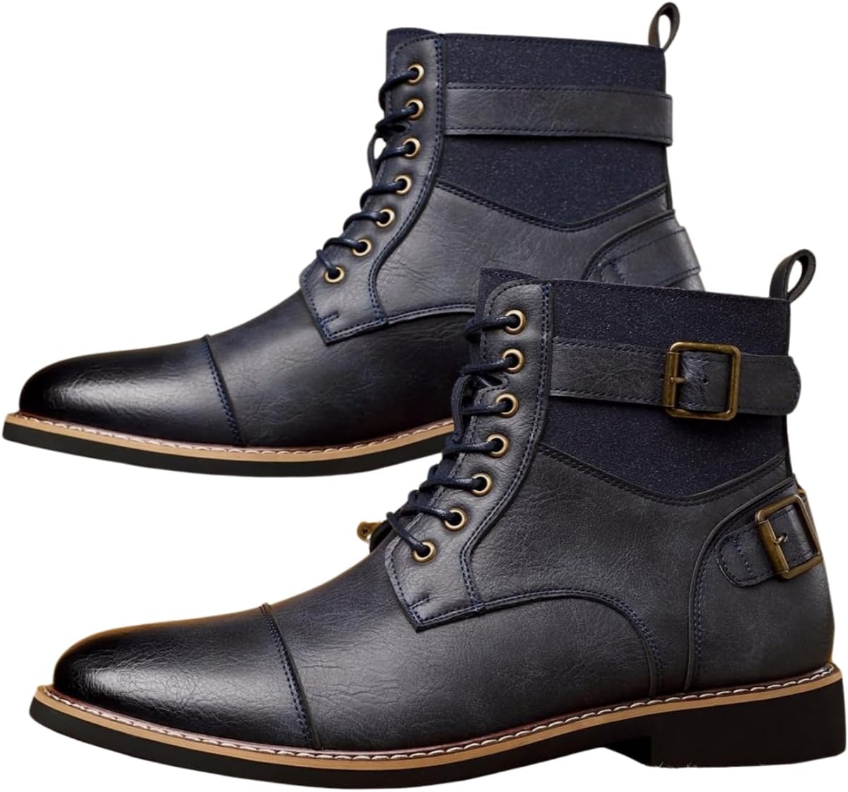 Мужские классические ботинки Santimon с застежкой на шнуровку, закрытым носком и двойными ремешками, ботинки до щиколотки для работы, свадьбы и повседневного делового стиля, синий
Мужские классические ботинки Santimon с застежкой на шнуровку, закрытым носком и двойными ремешками, ботинки до щиколотки для работы, свадьбы и повседневного делового стиля, синий