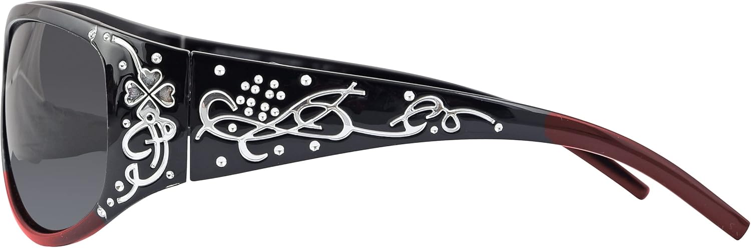 Поляризованные солнцезащитные очки для женщин - Премиальные модные солнцезащитные очки - Стильные дизайнерские солнцезащитные очки серии HZ для женщин Hornz, Black and Red
Поляризованные солнцезащитные очки для женщин - Премиальные модные солнцезащитные очки - Стильные дизайнерские солнцезащитные очки серии HZ для женщин Hornz, Black and Red