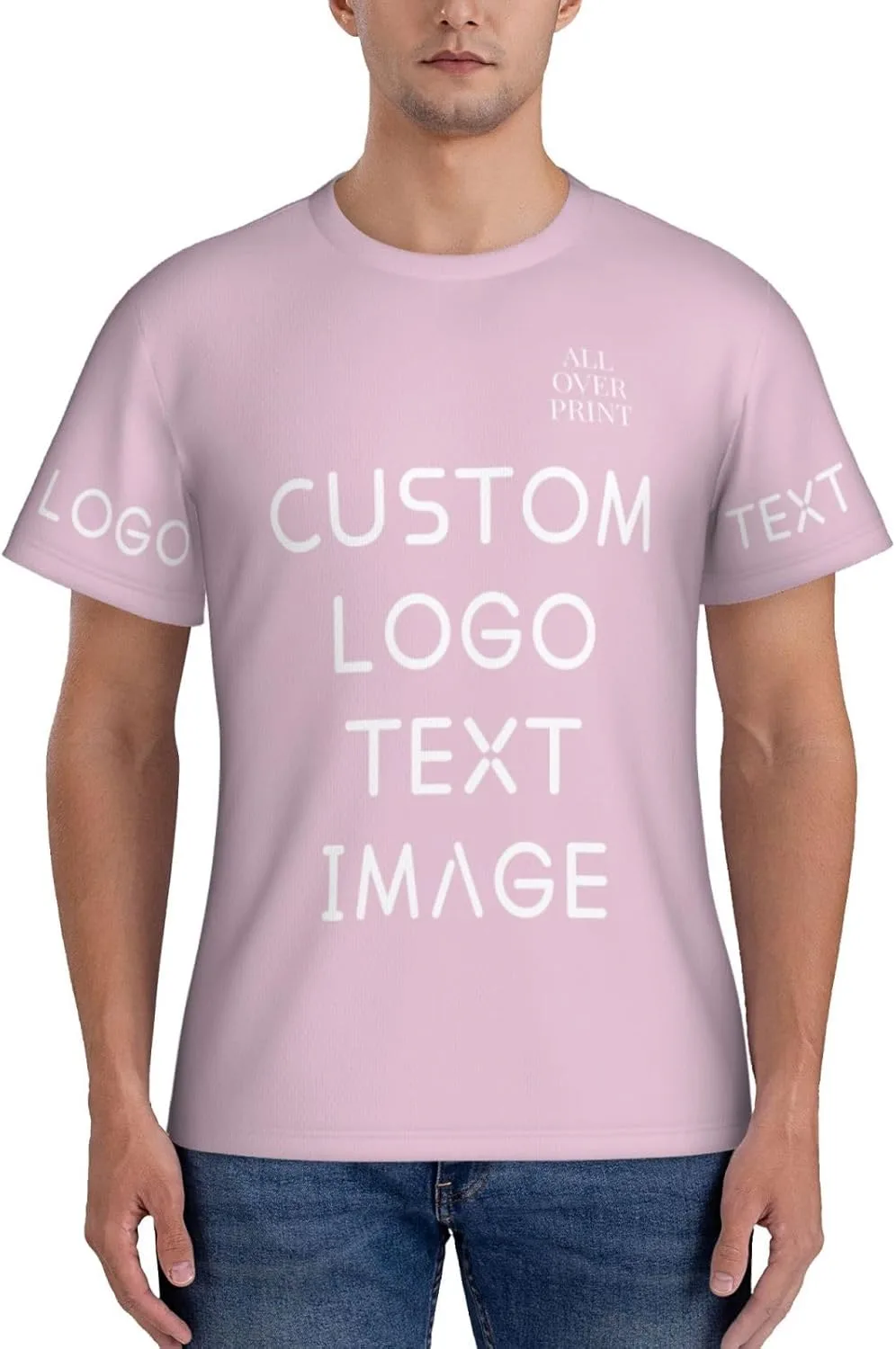 Футболка с полной запечаткой Custom T Shirts с логотипом
Футболка с полной запечаткой Custom T Shirts с логотипом