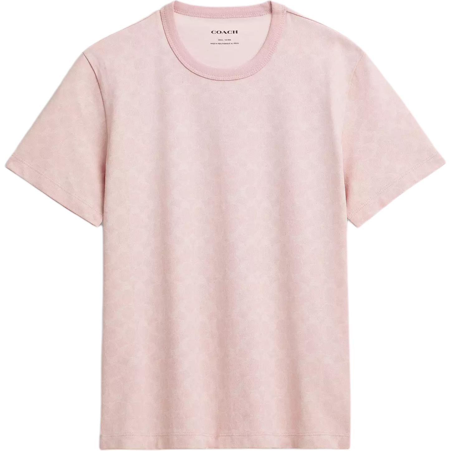 COACH Однотонная футболка с коротким рукавом и круглым вырезом Cotton Signature, обычный крой, цвет Pink, для женщин, Розовый, COACH Однотонная футболка с коротким рукавом и круглым вырезом Cotton Signature, обычный крой, цвет Pink, для женщин
COACH Однотонная футболка с коротким рукавом и круглым вырезом Cotton Signature, обычный крой, цвет Pink, для женщин, Розовый, COACH Однотонная футболка с коротким рукавом и круглым вырезом Cotton Signature, обычный крой, цвет Pink, для женщин