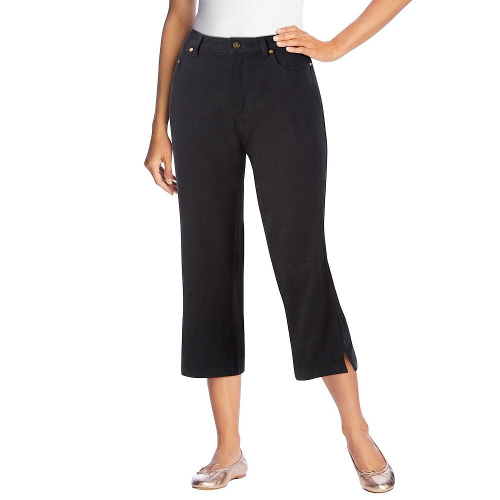 Женщина в женских джинсах-капри стрейч больших размеров Woman Within, цвет Black Denim
Женщина в женских джинсах-капри стрейч больших размеров Woman Within, цвет Black Denim