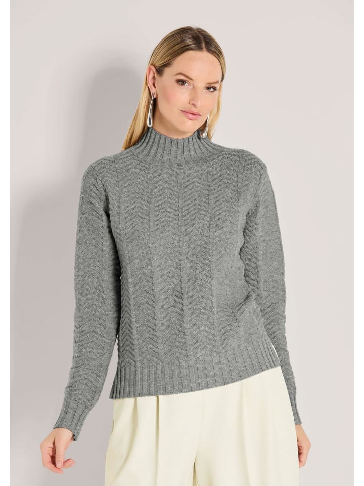 MADELEINE Элегантный зимний свитер с фактурной вязкой серо-бежевого цвета
MADELEINE Элегантный зимний свитер с фактурной вязкой серо-бежевого цвета