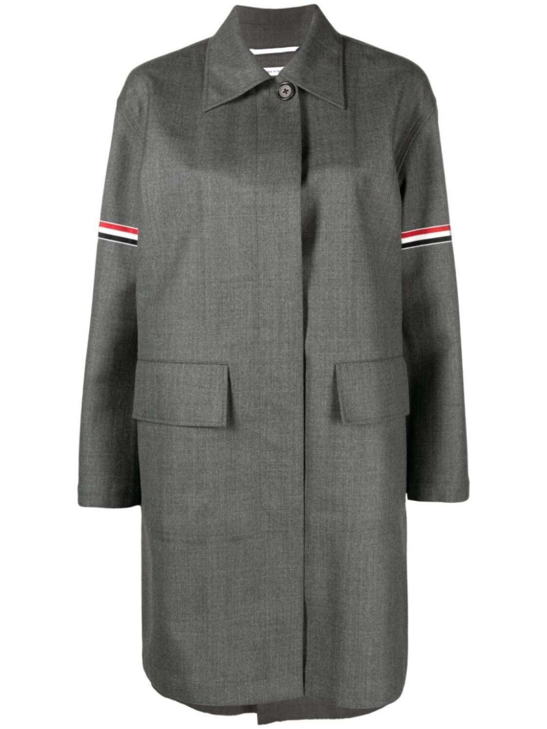 Thom Browne пальто с полосками RWB, серый
Thom Browne пальто с полосками RWB, серый