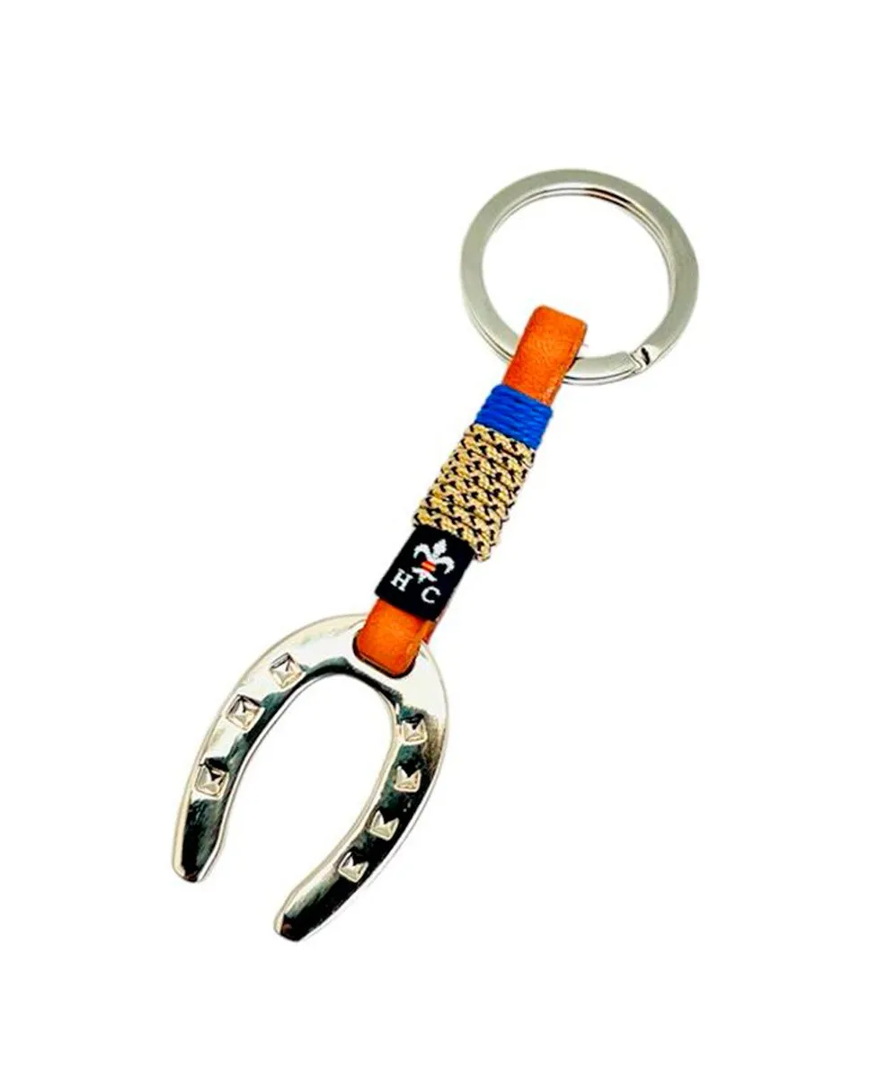 Кожаный брелок в виде подковы Hispania Colors, бежевый
Кожаный брелок в виде подковы Hispania Colors, бежевый