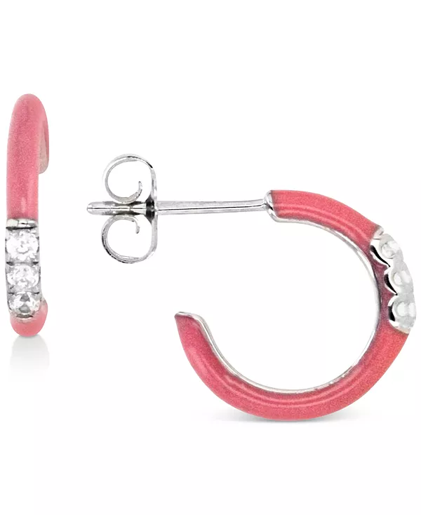 Маленькие серьги-кольца с кубическим цирконием и эмалью, 0,55 дюйма Macy'S, pink/silver
Маленькие серьги-кольца с кубическим цирконием и эмалью, 0,55 дюйма Macy'S, pink/silver