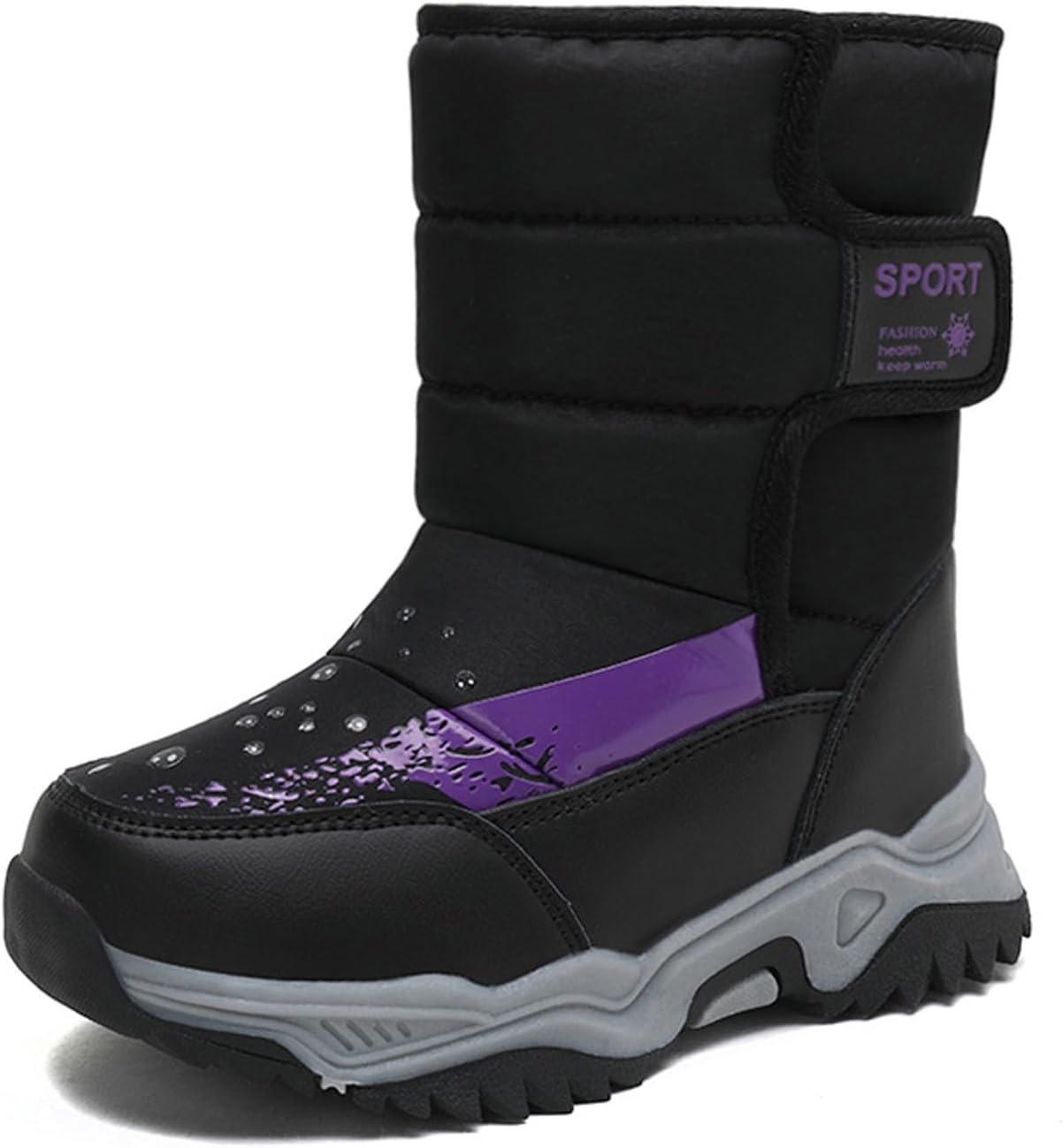 Детские зимние снежные ботинки, зимние ботинки для малышей для мальчиков и девочек, противоскользящие, с искусственным мехом, спортивная обувь для улицы JEUROT, Black
Детские зимние снежные ботинки, зимние ботинки для малышей для мальчиков и девочек, противоскользящие, с искусственным мехом, спортивная обувь для улицы JEUROT, Black