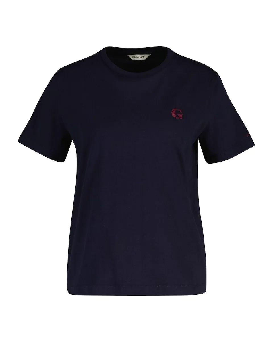 Женская футболка с коротким рукавом из хлопка Gant, темно-синий
Женская футболка с коротким рукавом из хлопка Gant, темно-синий