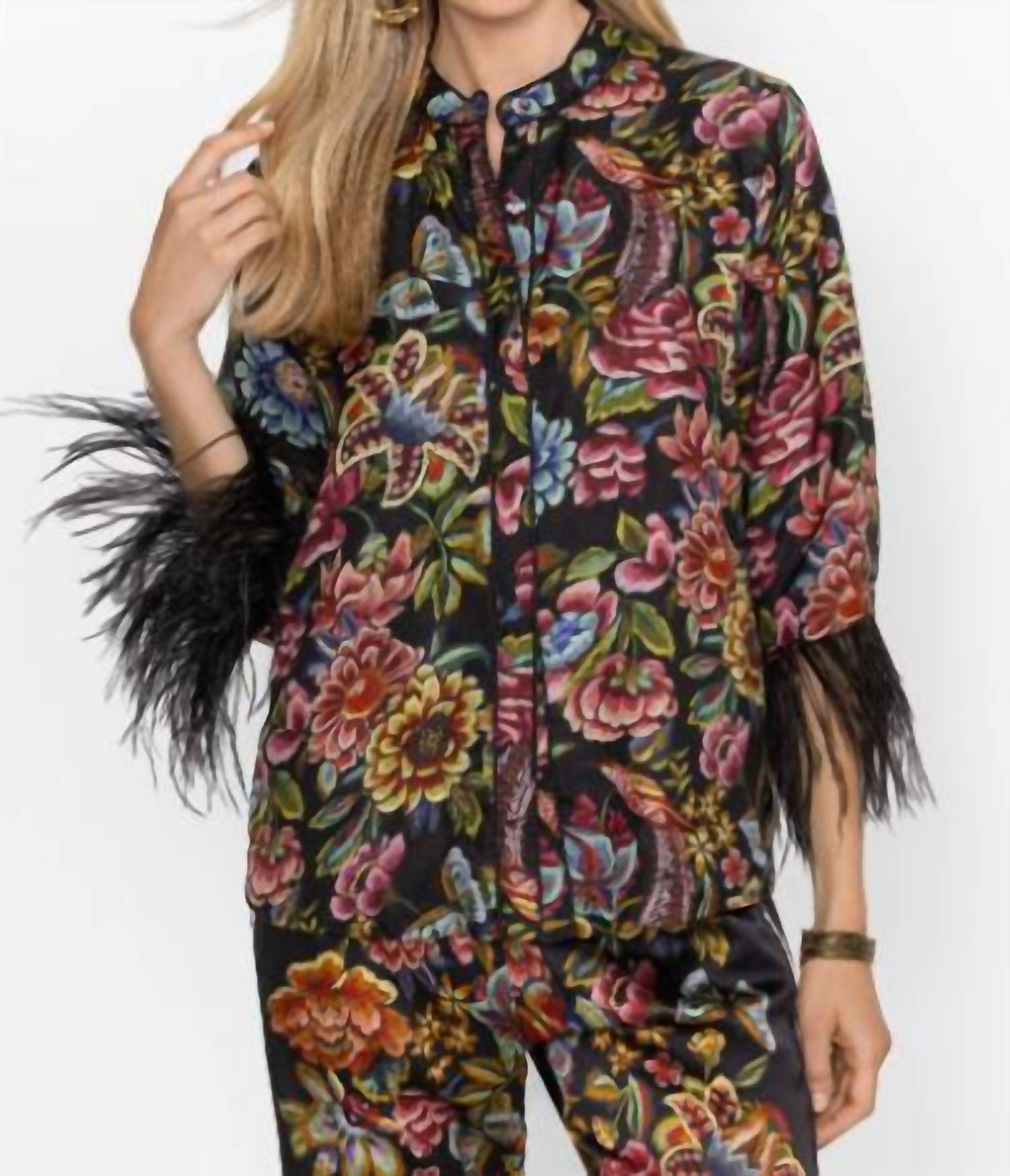 Кимоно Lewella с перьевым декором в цвете ASV Johnny Was, Asv
Кимоно Lewella с перьевым декором в цвете ASV Johnny Was, Asv