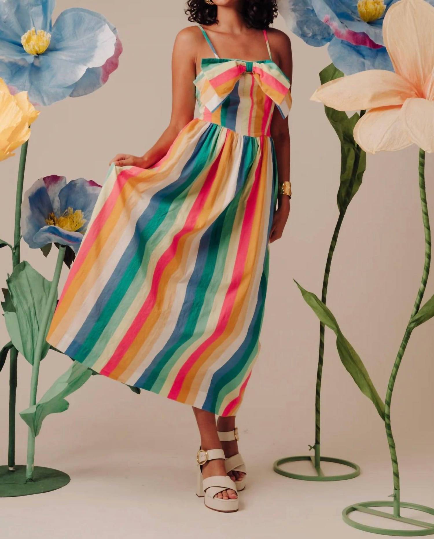 Долчиа Миди Платье В Многоцветную Полоску LOVE THE LABEL, мультиколор
Долчиа Миди Платье В Многоцветную Полоску LOVE THE LABEL, мультиколор