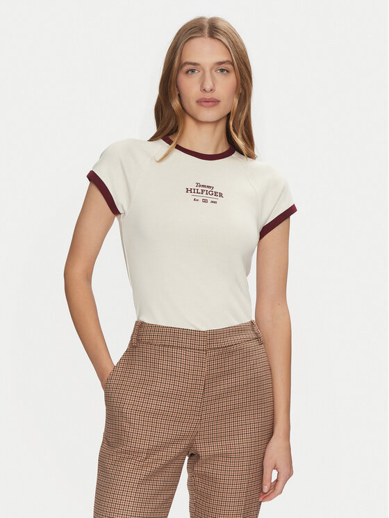 Футболка узкого кроя Tommy Hilfiger, бежевый
Футболка узкого кроя Tommy Hilfiger, бежевый