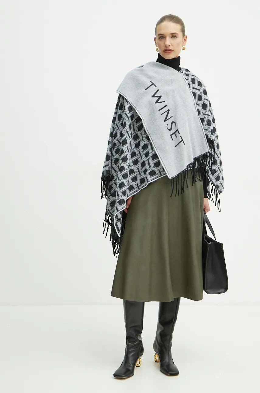 Пончо Twinset, черный
Пончо Twinset, черный