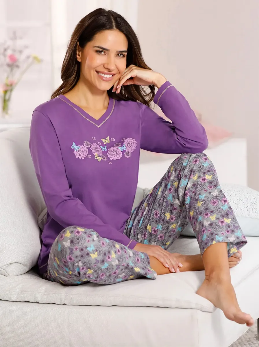 Пижама, цвет Lila-Steingrau-Bedruckt
Пижама, цвет Lila-Steingrau-Bedruckt