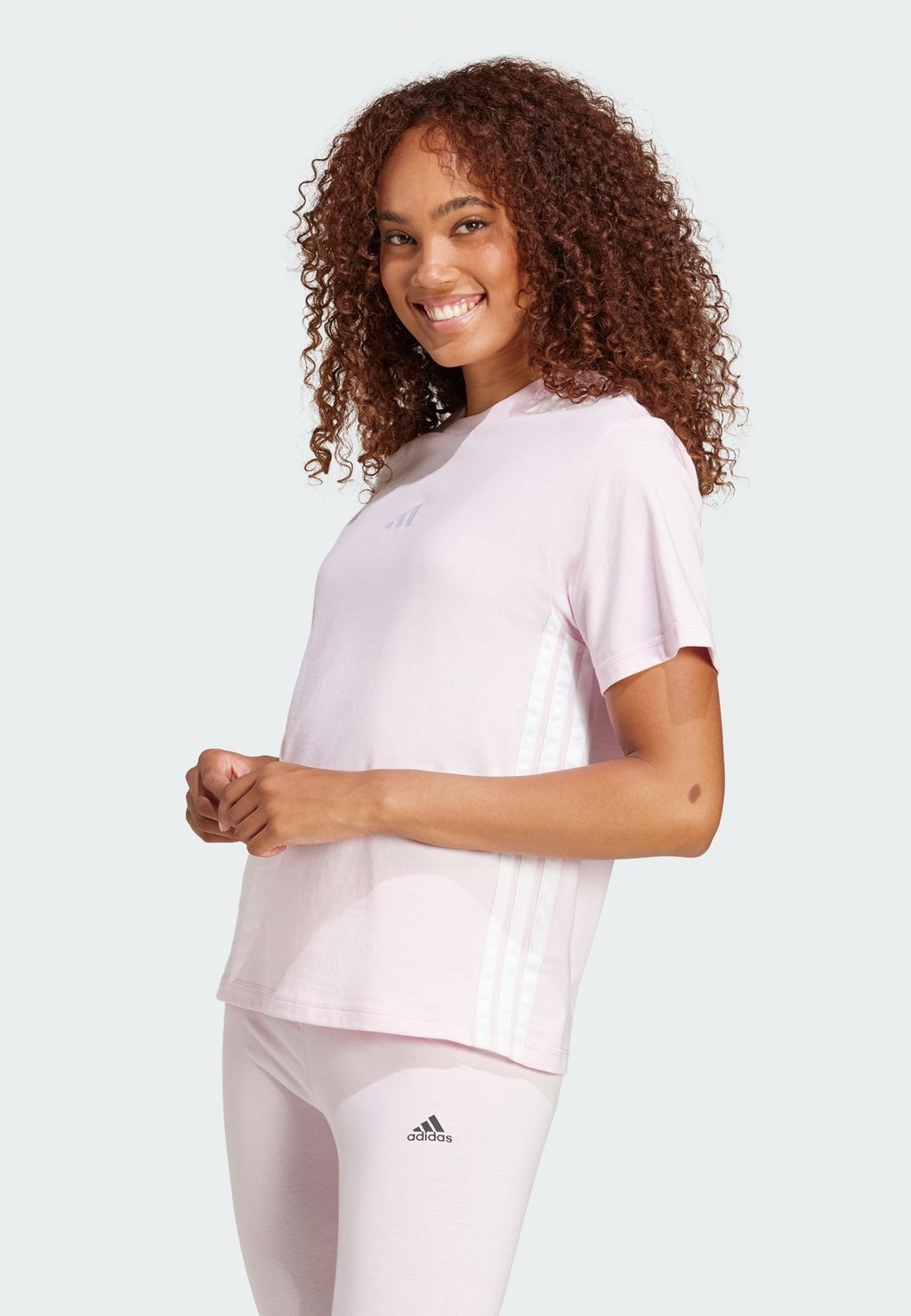 Футболка с принтом ESSENTIALS STRIPES adidas Sportswear, светло-розовый
Футболка с принтом ESSENTIALS STRIPES adidas Sportswear, светло-розовый