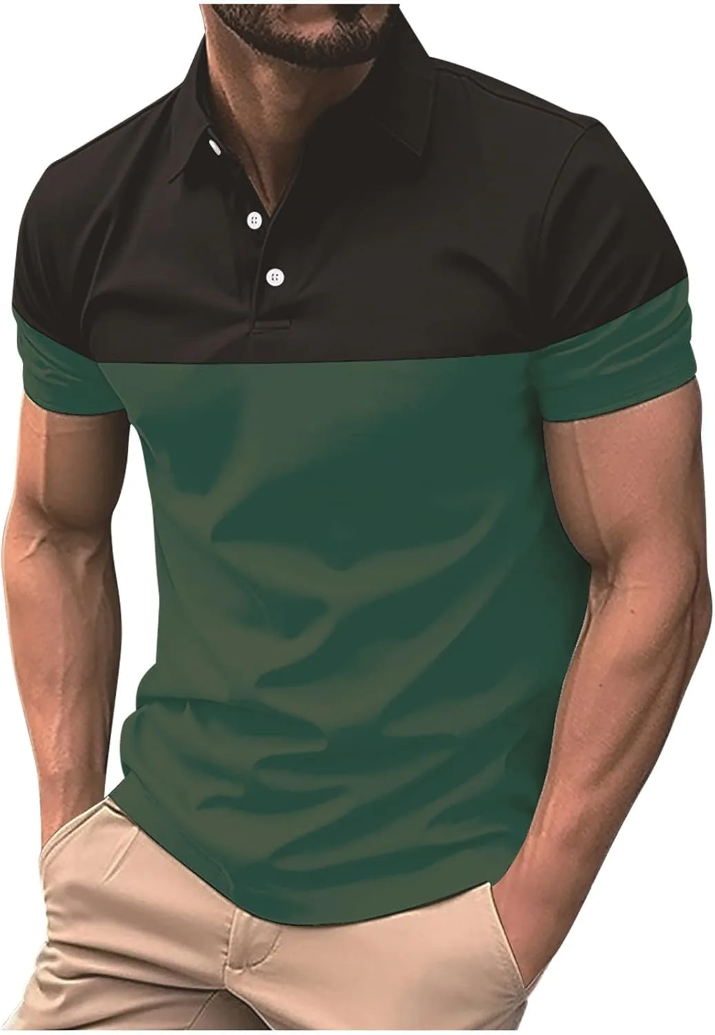 Мужская поло с классическим лацканом и аппликацией, Slim Fit, короткий рукав QUNPIU
Мужская поло с классическим лацканом и аппликацией, Slim Fit, короткий рукав QUNPIU