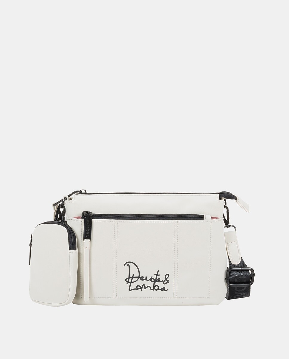 Персиковая сумка через плечо кремового цвета на молнии Devota & Lomba, белый
Персиковая сумка через плечо кремового цвета на молнии Devota & Lomba, белый